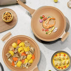 Wok z Powłoką Nieprzywierającą do Płyt Indukcyjnych i Gazowych - 4