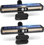 Lampa Solarna Ogrodowa z Czujnikiem Ruchu, 400 Lumenów, Zestaw 2 Szt. - Ciepła biel