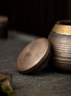 Ceramiczny Pojemnik na Herbatę z Pokrywką w Stylu Japońskim - 6