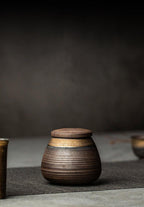Ceramiczny Pojemnik na Herbatę z Pokrywką w Stylu Japońskim - 9