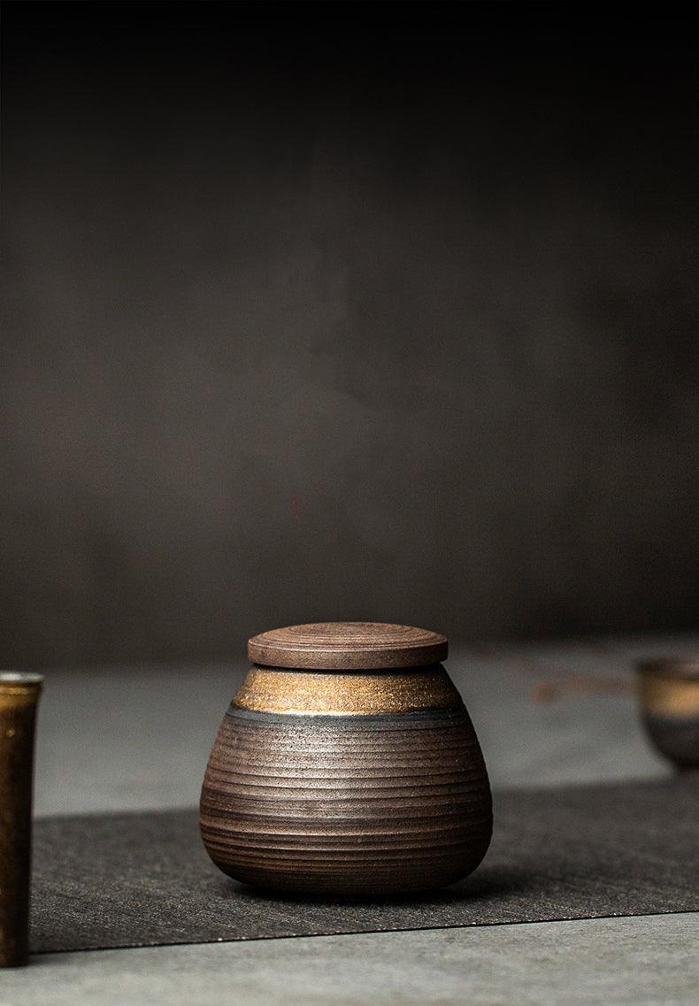 Ceramiczny Pojemnik na Herbatę z Pokrywką w Stylu Japońskim - 9