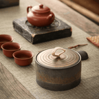 Pojemnik Ceramiczny z Pokrywką i Sznurkową Rączką Wabi-Sabi - 6