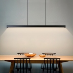 Lampa Wisząca LED Liniowa Imitacja Drewna z Żelazem - 2