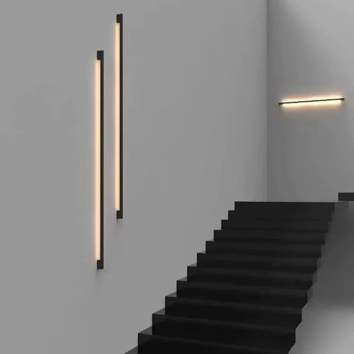 Kinkiet Minimalistyczny Liniowy z Wbudowanym Źródłem Światła - 3