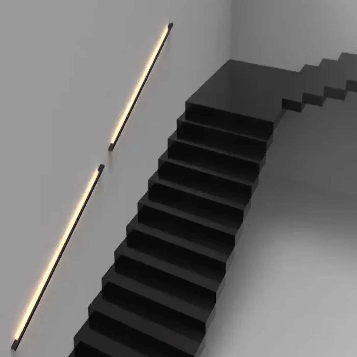 Kinkiet Minimalistyczny Liniowy z Wbudowanym Źródłem Światła - 4