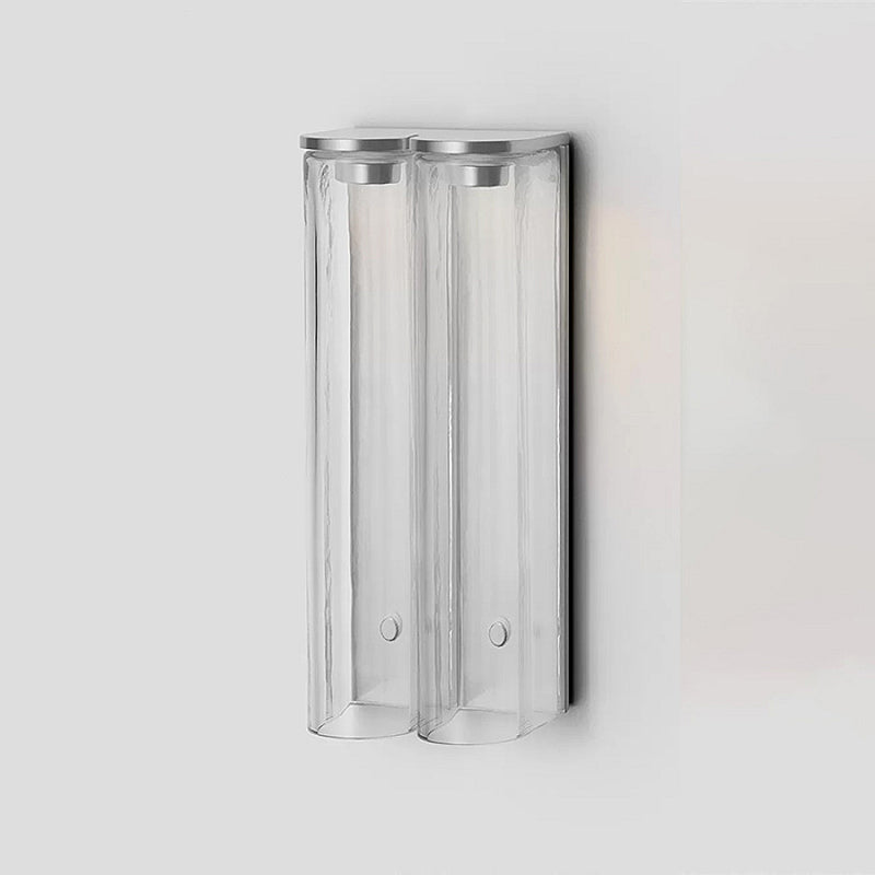 Kinkiet Nowoczesny Minimalistyczny z Cylindrycznym Kloszem Szklanym - 7