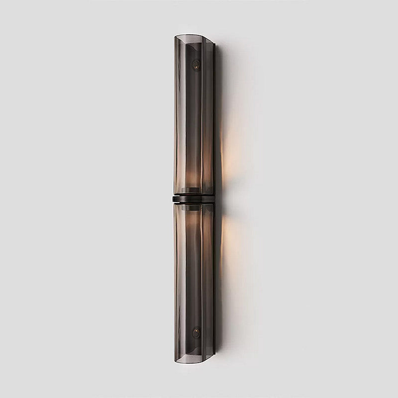 Kinkiet Nowoczesny Minimalistyczny z Cylindrycznym Kloszem Szklanym - 8