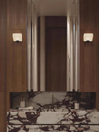 Kinkiet Ścienny Art Deco z Alabastrem w Kształcie Sześcianów - 15