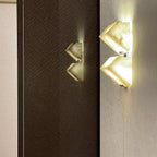 Kinkiet Ścienny Art Deco z Alabastrem w Kształcie Sześcianów - 22
