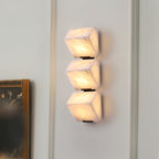 Kinkiet Ścienny Art Deco z Alabastrem w Kształcie Sześcianów - 6