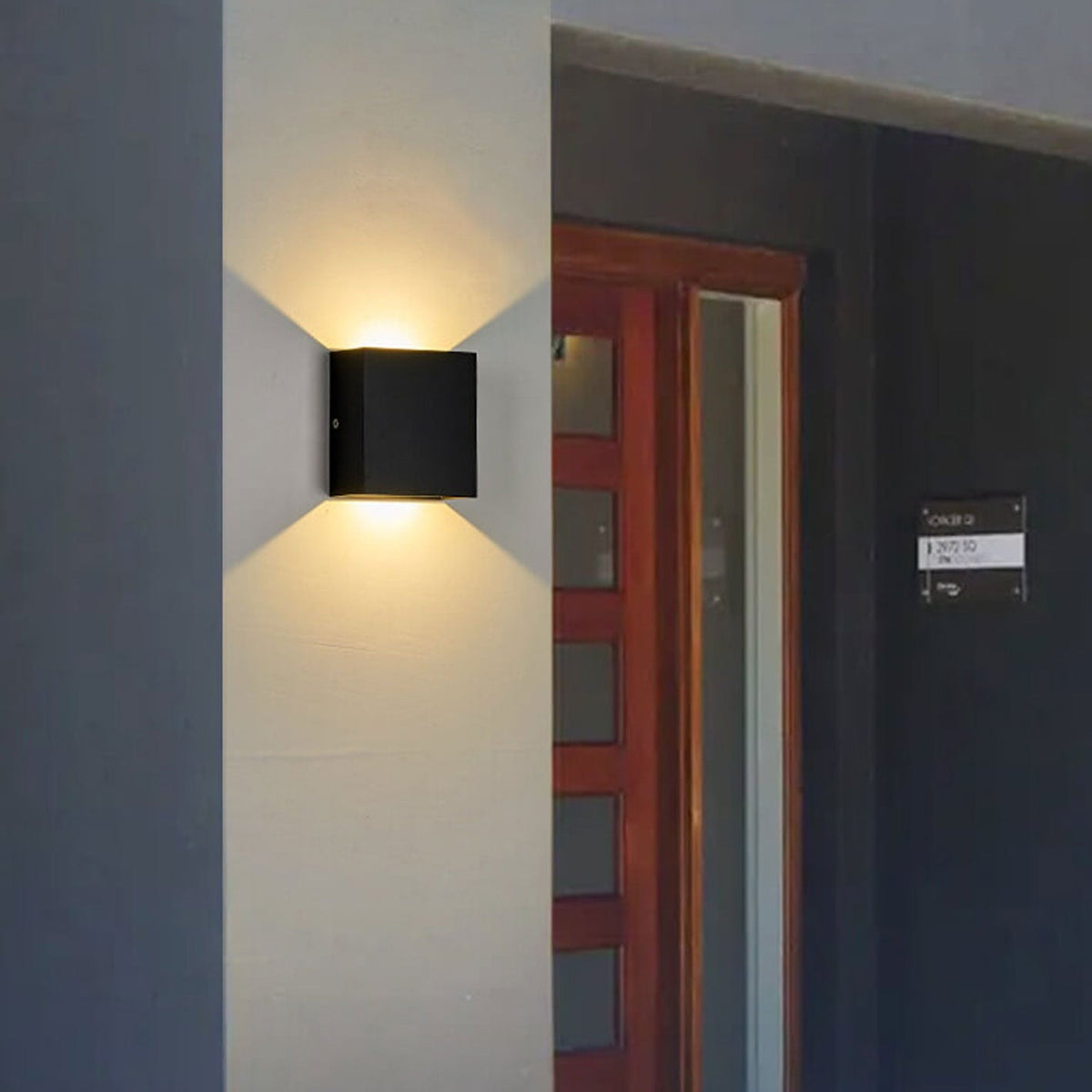 Elegancki Kinkiet Ścienny LED w Kształcie Kostki - 12