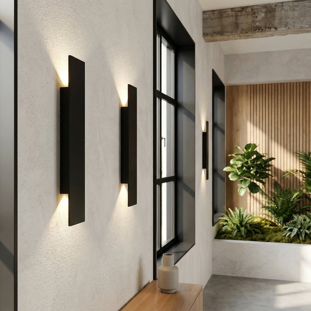 Kinkiet Zewnętrzny Minimalistyczny z Dwukierunkowym Światłem i Zintegrowanym LED - 3