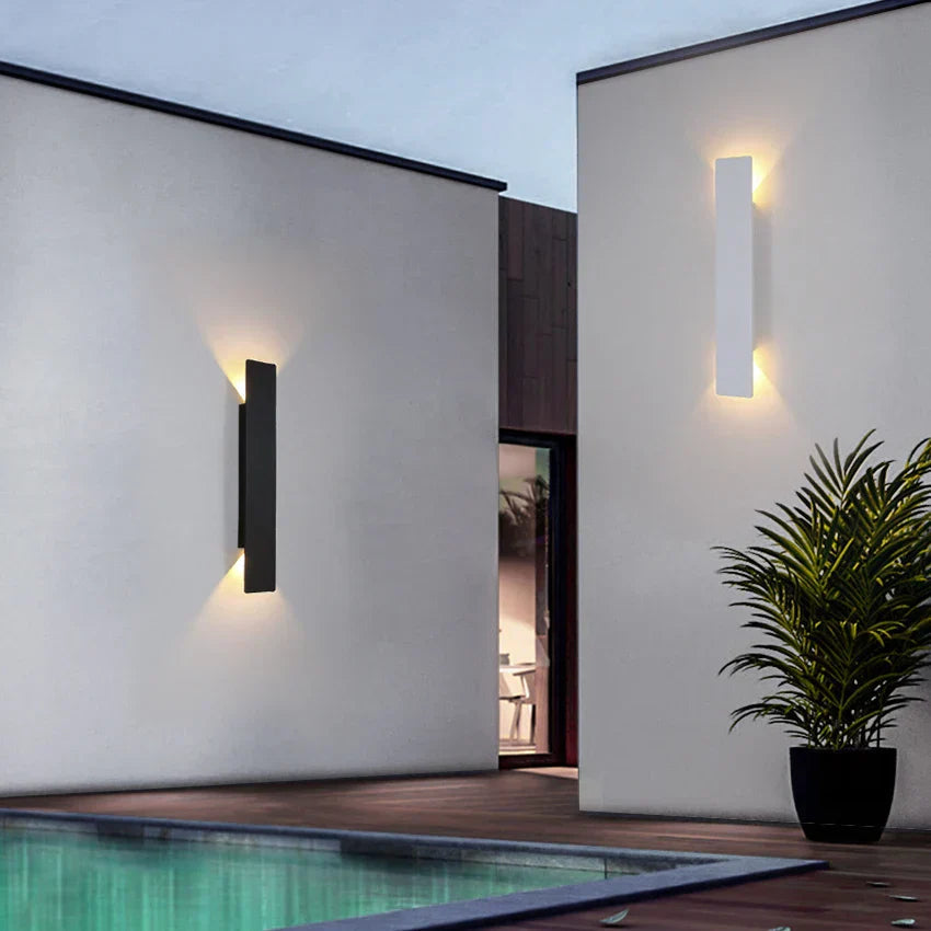 Kinkiet Zewnętrzny Minimalistyczny z Dwukierunkowym Światłem i Zintegrowanym LED - 6