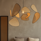 Lampa Wisząca z Plecionego Rattanu Skandynawska