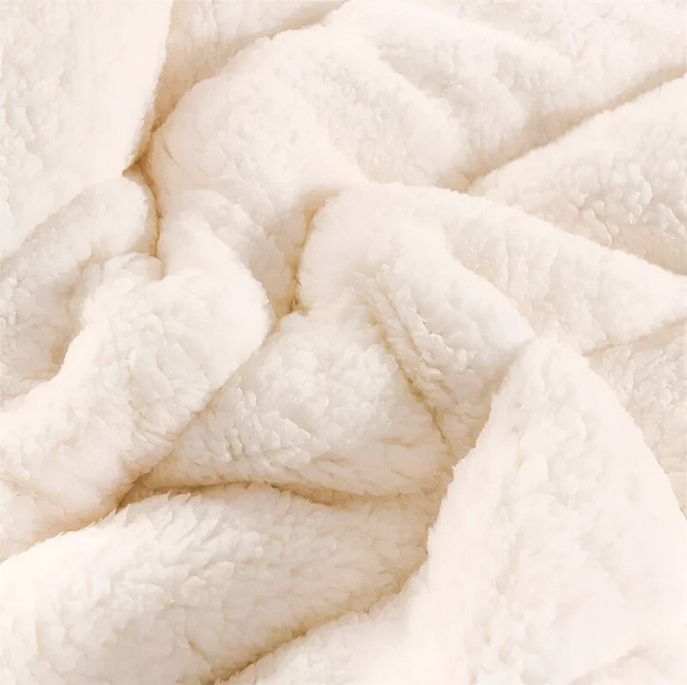 Koc Dwustronny Sherpa Fleece z Pikowaną Powierzchnią - 8