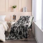 Koc Plaid ze Sztucznym Futrem z Wzorem Batik Dwustronny - 2