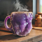 Kubek Geode z Kryształowym Wzorem i Organicznym Kształtem - 3
