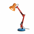 Lampa Biurkowa Retro z Regulowanym Ramieniem i Okrągłą Podstawą - 2