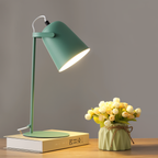 Lampa Biurkowa Skandynawska z Obrotowym Kloszem i Włącznikiem - Zielony
