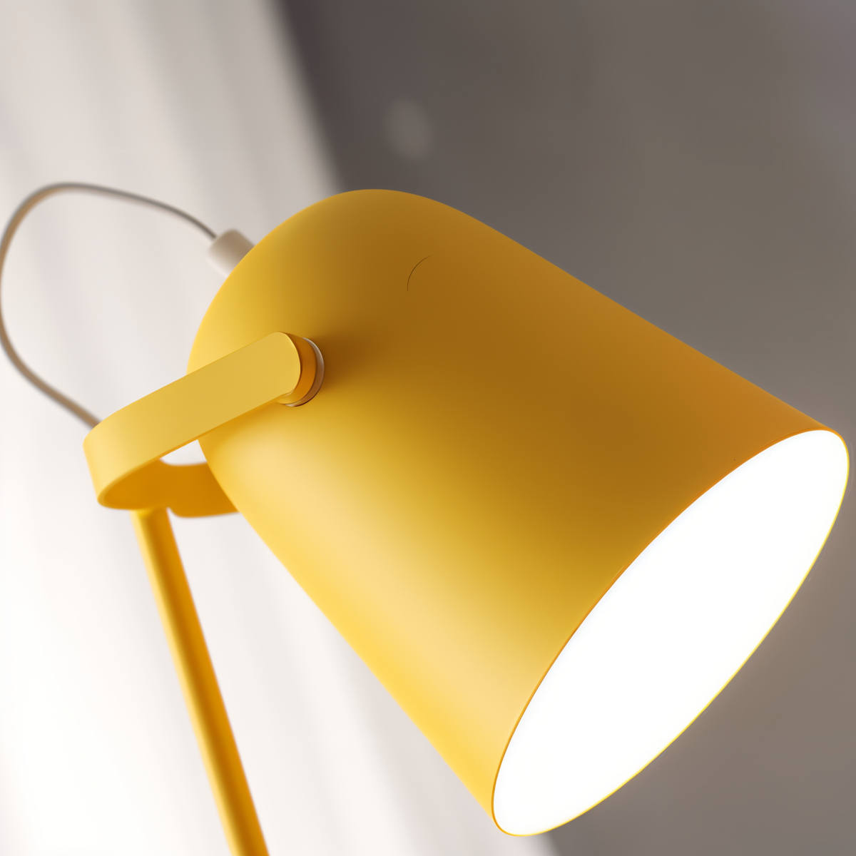 Lampa Biurkowa Skandynawska z Obrotowym Kloszem i Włącznikiem - 8
