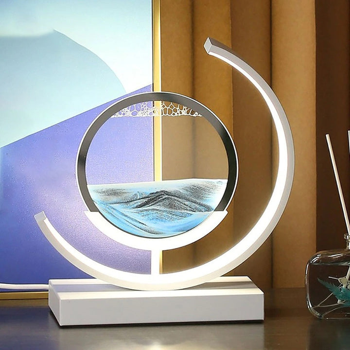 Lampa Dekoracyjna z Ruchomym Piaskiem i Podświetleniem LED - 5