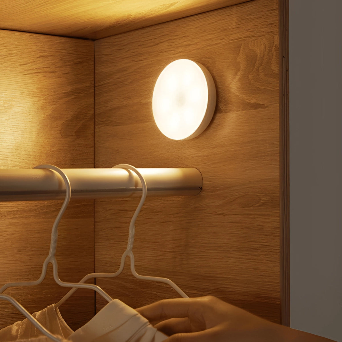 Lampa Nocna z Czujnikiem Ruchu Bezprzewodowa z Magnetycznym Montażem - 3