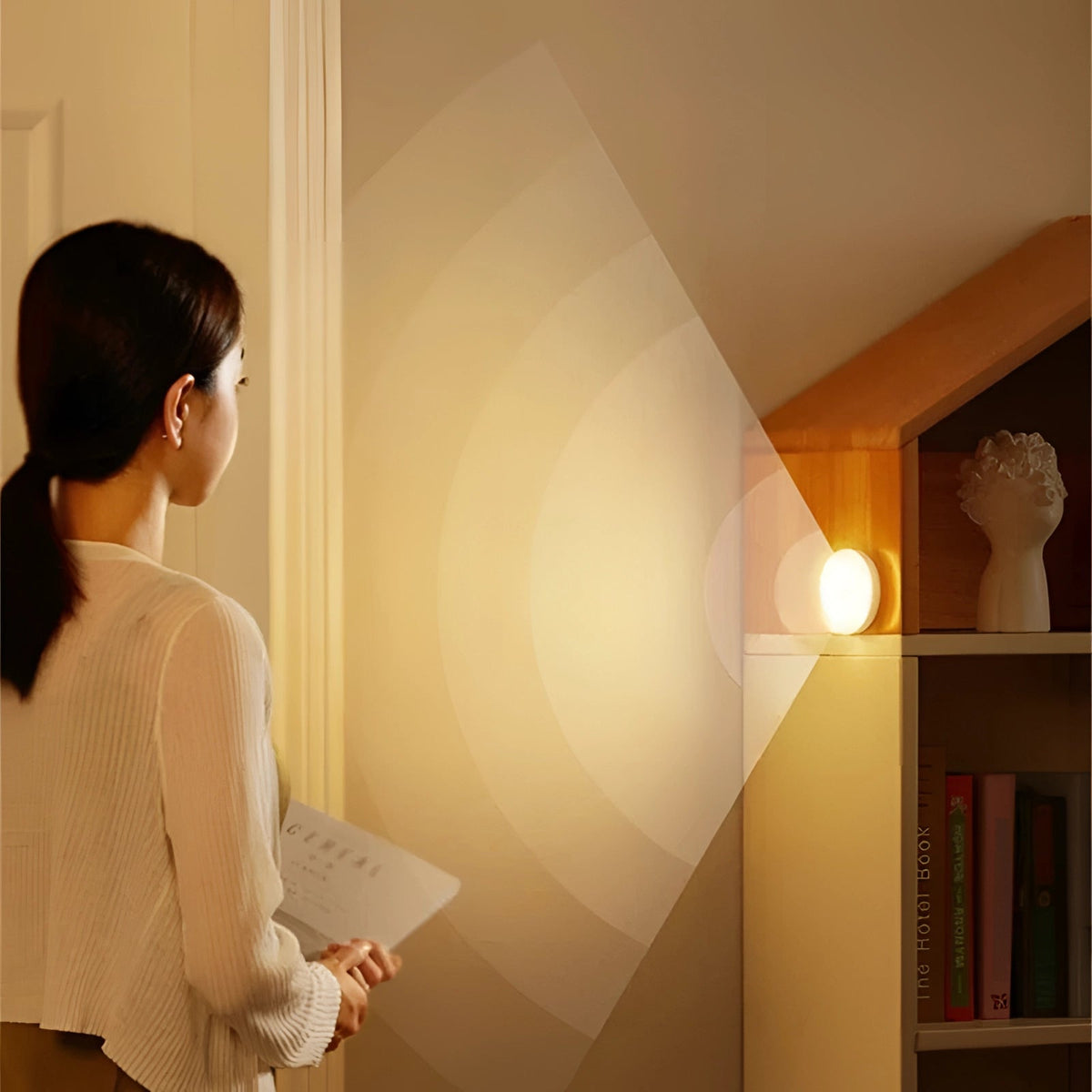 Lampa Nocna z Czujnikiem Ruchu Bezprzewodowa z Magnetycznym Montażem - 6