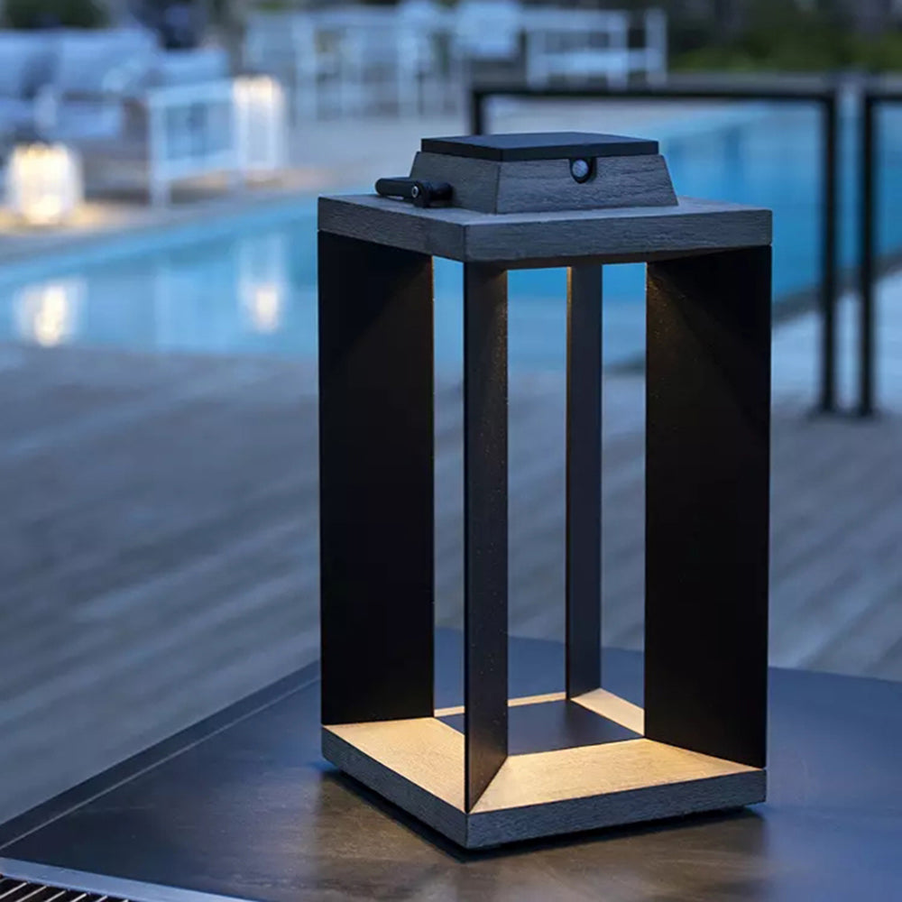 Lampa Ogrodowa Solarna Nowoczesna z Panelem Słonecznym na Taras i Patio - 5