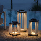 Lampa Ogrodowa Solarna Nowoczesna z Panelem Słonecznym na Taras i Patio - 6