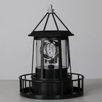 Lampa Ogrodowa Solarna w Kształcie Latarni Morskiej z Obrotowym Światłem - 12