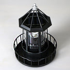Lampa Ogrodowa Solarna w Kształcie Latarni Morskiej z Obrotowym Światłem - 13