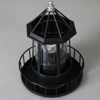 Lampa Ogrodowa Solarna w Kształcie Latarni Morskiej z Obrotowym Światłem - 14