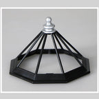 Lampa Ogrodowa Solarna w Kształcie Latarni Morskiej z Obrotowym Światłem - 9