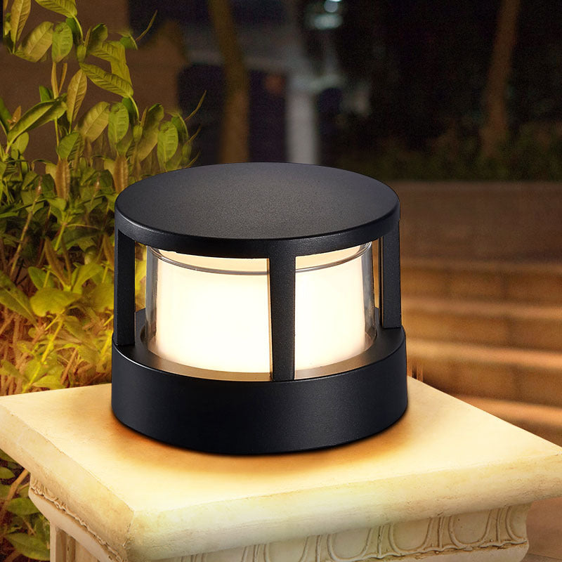 Lampa Ogrodowa Zewnętrzna Nowoczesna na Słupek i Ogrodzenie - 3