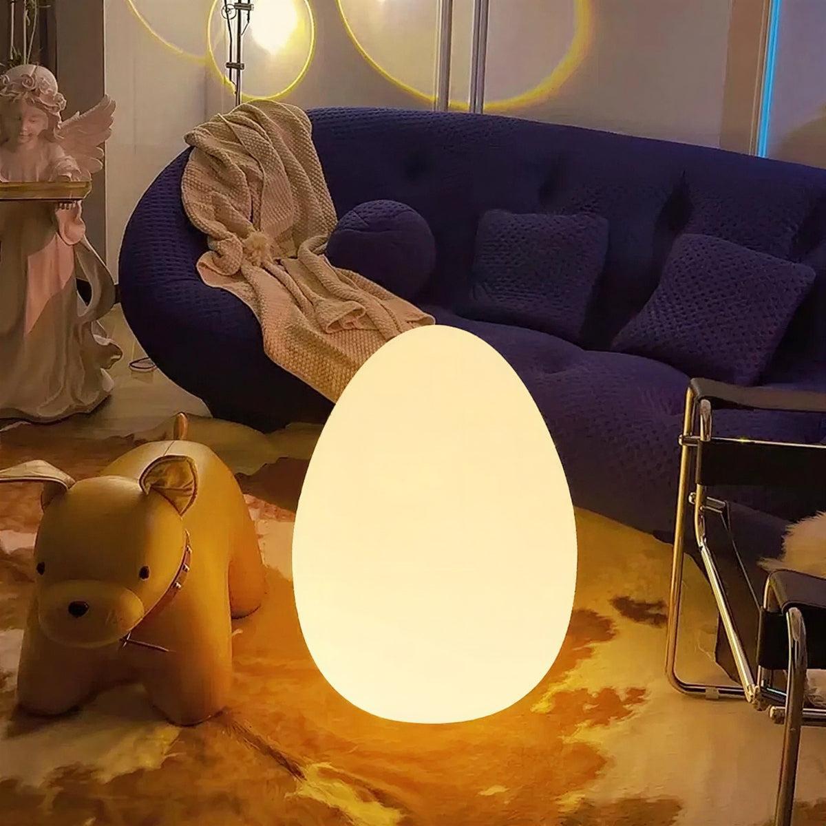 Lampa Podłogowa Minimalistyczna w Kształcie Jajka - 6