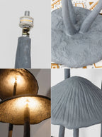 Lampa Podłogowa w Kształcie Grzybów z Trzema Kloszami i Zintegrowanym Oświetleniem - 14