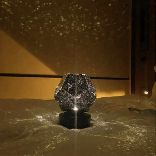 Lampa Projektor Gwiazd w Kształcie Dwunastościanu