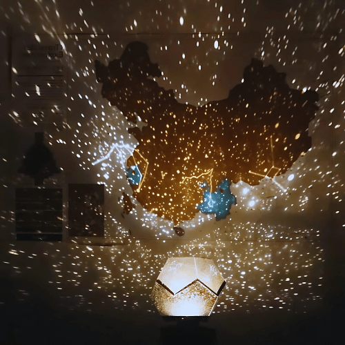 Lampa Projektor Gwiazd w Kształcie Dwunastościanu - 4