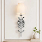 Lampa Ścienna Boho z Motywem Liści i Abażurem - 11