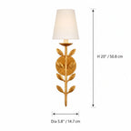 Lampa Ścienna Boho z Motywem Liści i Abażurem - 20