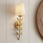 Lampa Ścienna Boho z Motywem Liści i Abażurem - 9