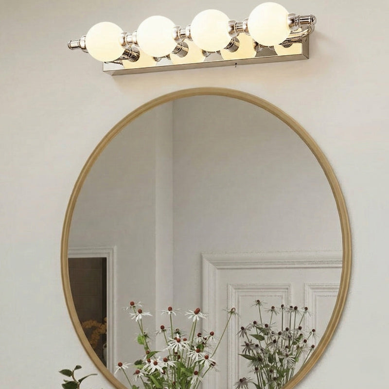 Lampa Ścienna do Lustra Nowoczesna z Okrągłymi Kloszami nad Lustro Łazienkowe