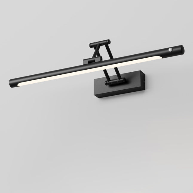 Lampa Ścienna Minimalistyczna do Łazienki z Czujnikiem Ruchu i Regulowanym Ramieniem - Czarny - 220V-240V
