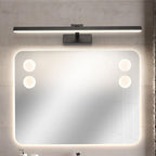 Lampa Ścienna Minimalistyczna do Lustra i Obrazów z Obrotowym Ramieniem - Czarny