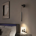 Lampa Ścienna Minimalistyczna z Cylindrycznym Kloszem na Kablu - 21