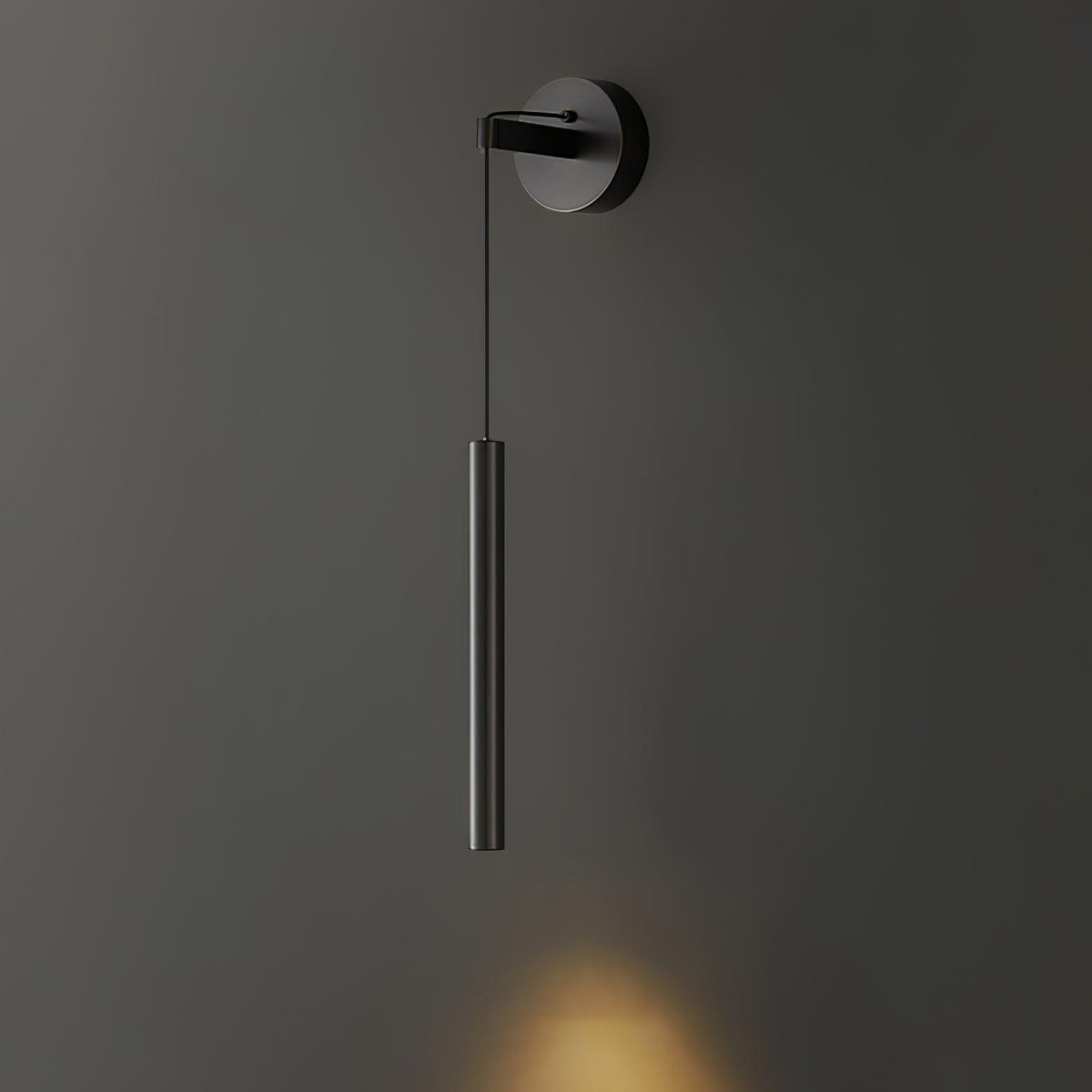 Lampa Ścienna Minimalistyczna z Cylindrycznym Kloszem na Kablu - 22