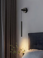 Lampa Ścienna Minimalistyczna z Cylindrycznym Kloszem na Kablu - 23