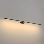 Lampa Ścienna Minimalistyczna z Obrotowym Ramieniem do Lustra i Obrazów - Czarny