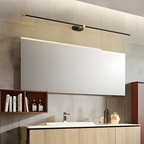 Lampa Ścienna Minimalistyczna z Obrotowym Ramieniem do Lustra i Obrazów - 5