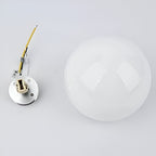 Lampa Ścienna Minimalistyczna z Okrągłym Kloszem i Rozproszonym Światłem - 15
